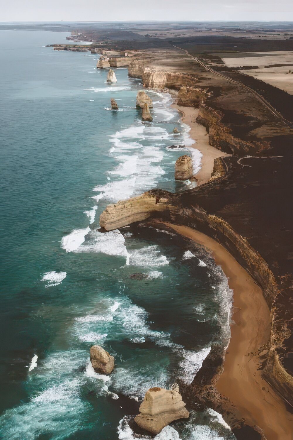The Twelve Apostles from the air on the Great Ocean Road
